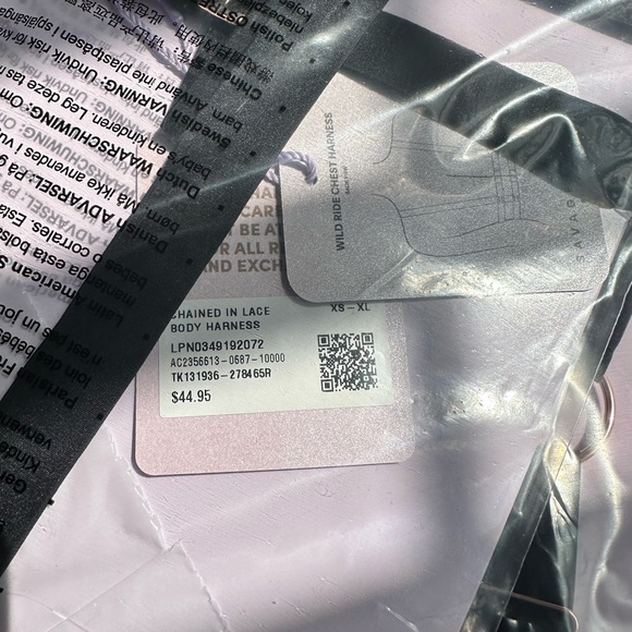 Savage X Fenty Black Caviar Wild rRide Chest & Leg Harness - Picture 12 of 13